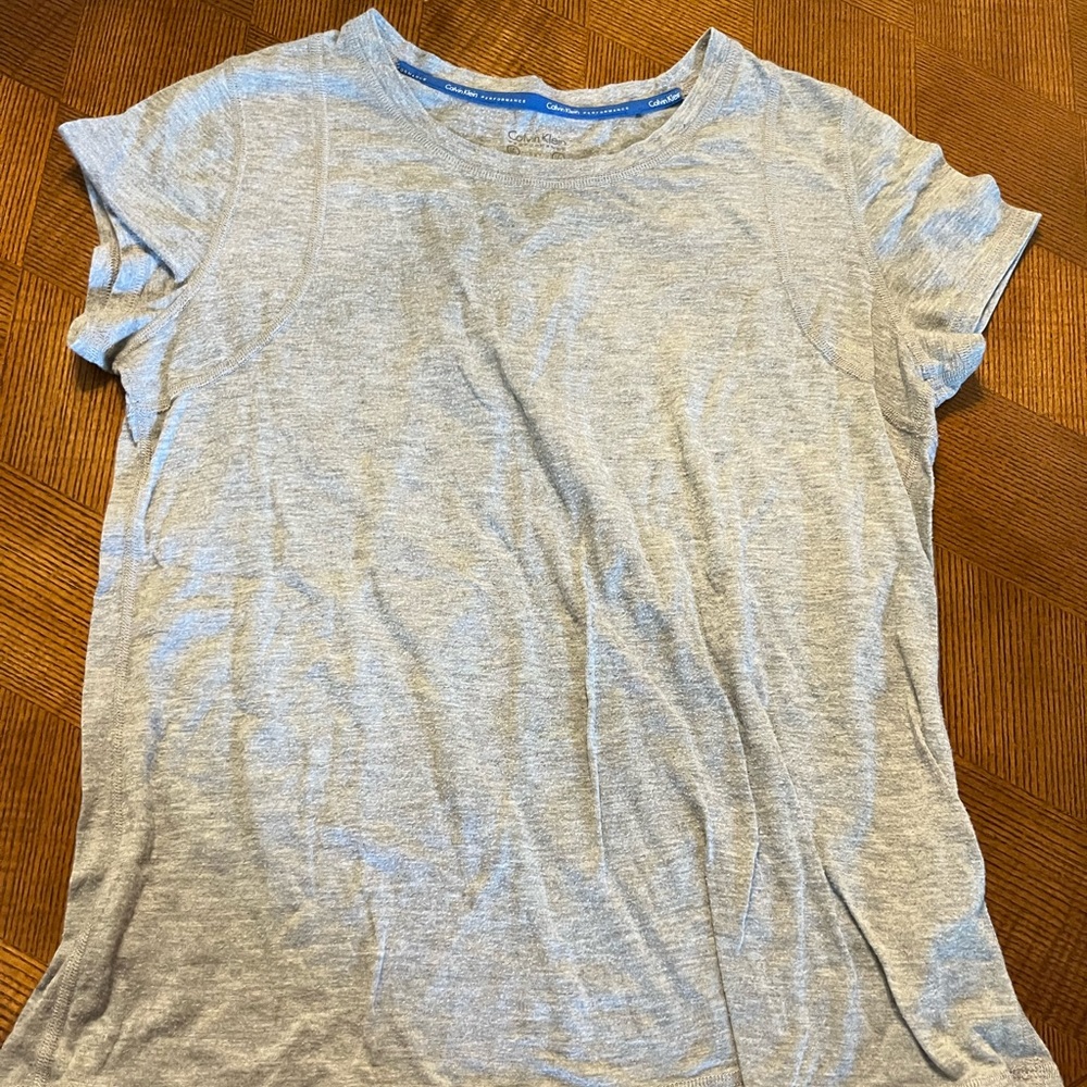 Grey Calvin Klein tee shirt. Womens size medium